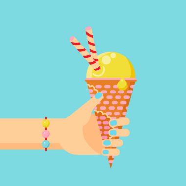 lezzetli dondurma, yaz arka plan