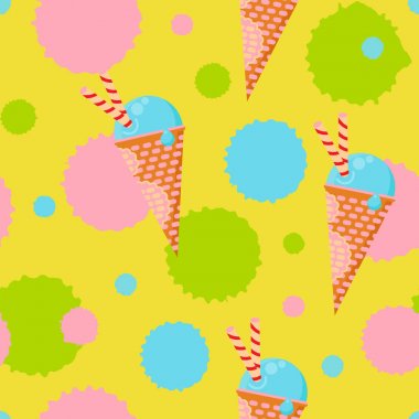 lezzetli dondurma, yaz arka plan