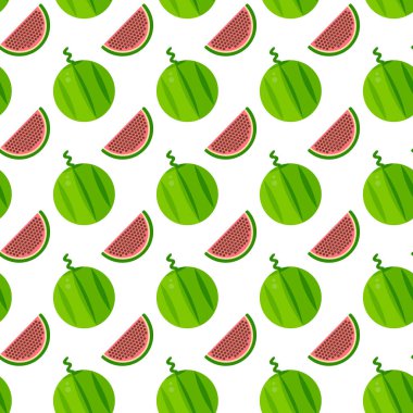 beyaz arka plan üzerinde izole renkli karpuzlar