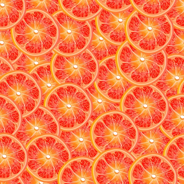 Vzorek Grapefruit Barevný Pozadí — Stockový vektor