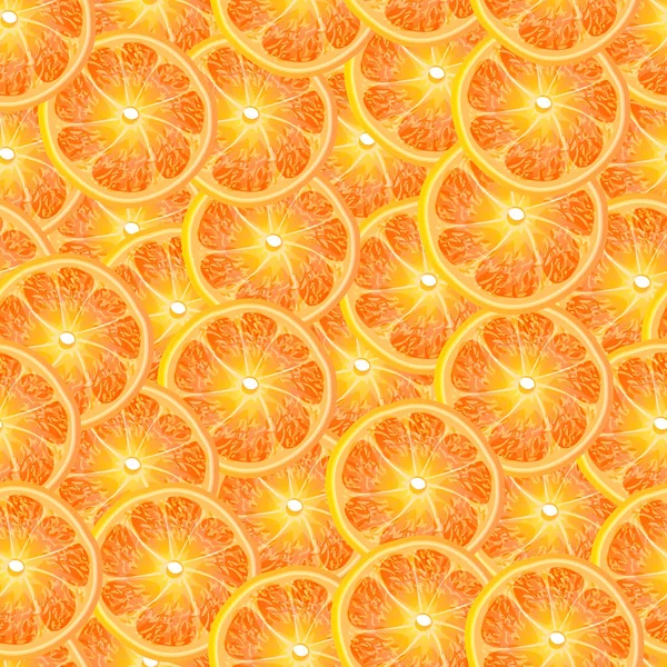 Узор Апельсинов Красочный Фон — стоковый вектор