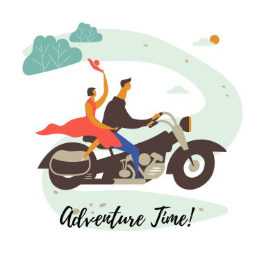 Bisiklet üzerinde beyaz arka planda izole çift