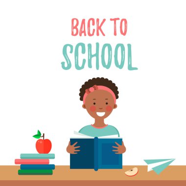 kız beyaz zemin üzerine izole kitap okuma