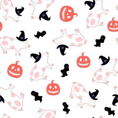 beyaz arka plan üzerinde izole karikatür domuzlar