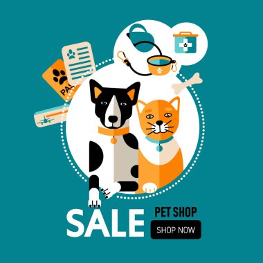 köpek ve kedi, renkli afiş ile seyahat 