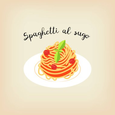 bej arka planda lezzetli spagetti