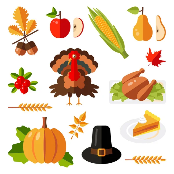 stock vector thanksgiving day, colorful background