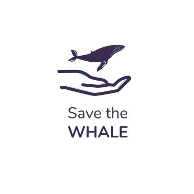 Beyaz arka planda izole edilmiş dünya vahşi yaşamı koruma işareti