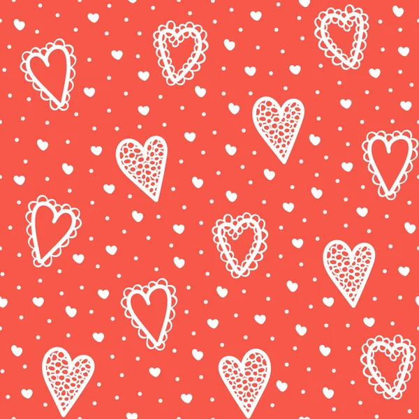 心のパターン バレンタインデーの概念 — ストックベクタ