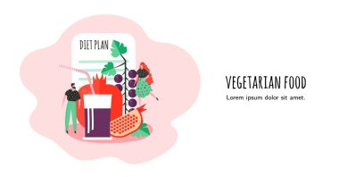 Beyaz arka planda izole edilmiş vejetaryen yemekleri.