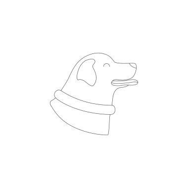 beyaz arka plan üzerinde izole bir köpek