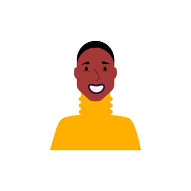 beyaz arka plan üzerinde izole çizilmiş adam portresi