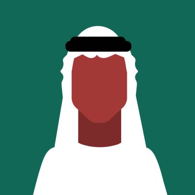 yeşil arka plan üzerinde çizilmiş adam portresi