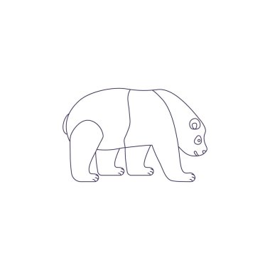 beyaz arka plan üzerinde izole hayvan kroki