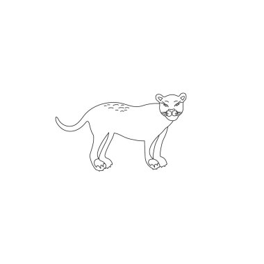 beyaz arka plan üzerinde izole hayvan kroki