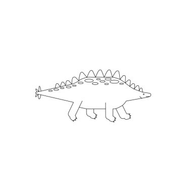 Beyaz arkaplanda izole edilmiş dinazor