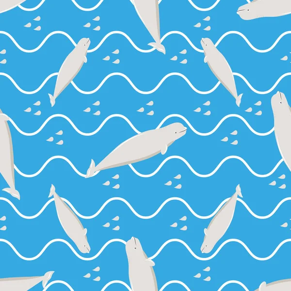 拯救海洋 五颜六色的横幅与鲸鱼 — 图库矢量图片