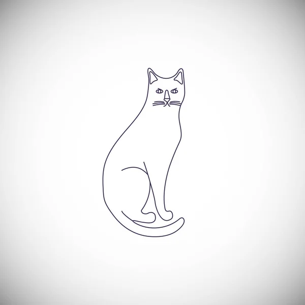 在白色背景上孤立的动物草图 — 图库矢量图片