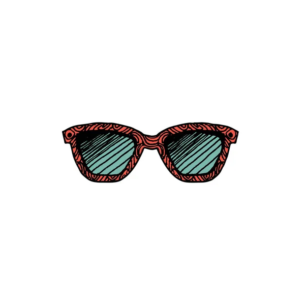 Lunettes Soleil Isolées Sur Fond Blanc — Image vectorielle