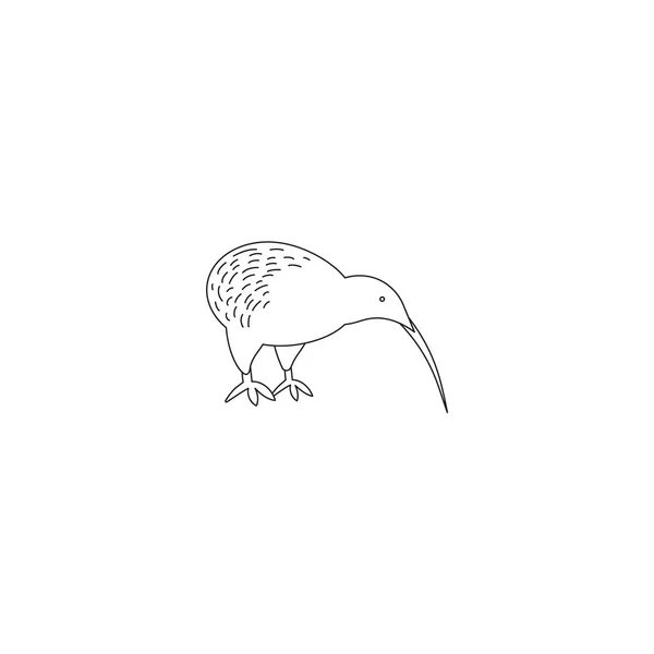 Croquis Animal Isolé Sur Fond Blanc — Image vectorielle