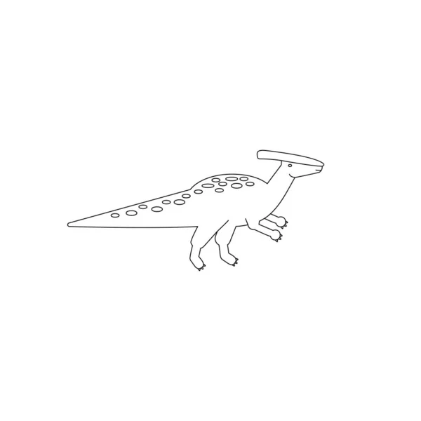 Dinosaurio Aislado Sobre Fondo Blanco — Vector de stock