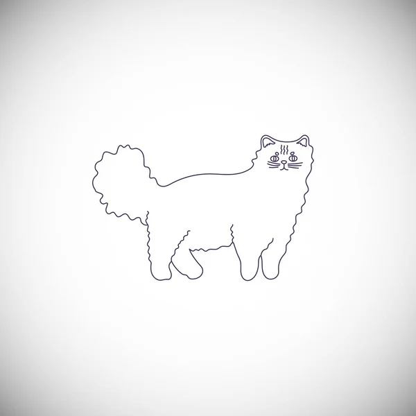 Boceto Animal Aislado Sobre Fondo Blanco — Vector de stock