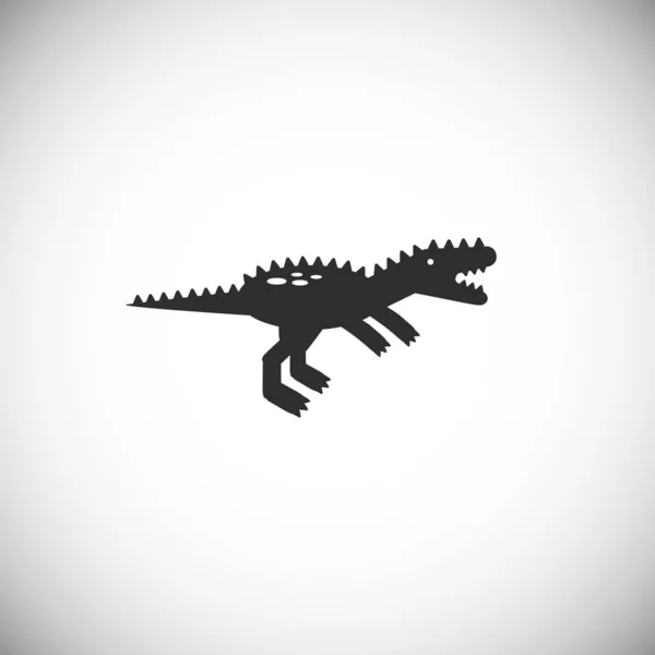 Dinosaure Isolé Sur Fond Blanc — Image vectorielle