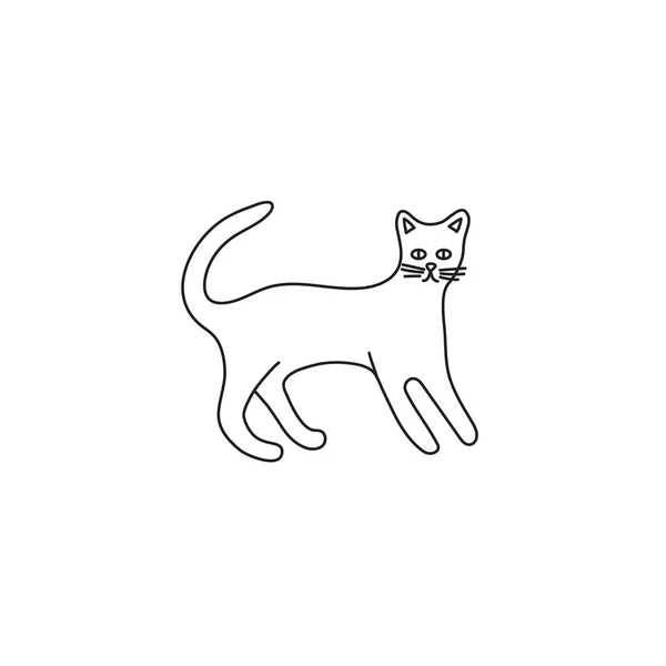 고양이의 귀여운 캐릭터 스타일 디자인의 품종의 아이콘 — 스톡 벡터