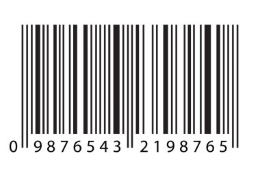 Modern Realistic Simple Flat Barcode Sign in Vector Illustration Isolated on White Background clipart
