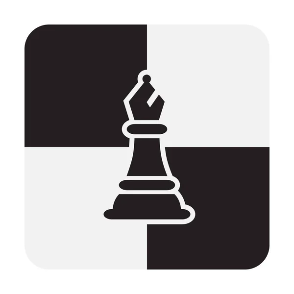 Chess Bishop Piezas aisladas sobre fondo blanco. Tablero de Ajedrez Obispo Siluetas Vector Ilustración — Vector de stock