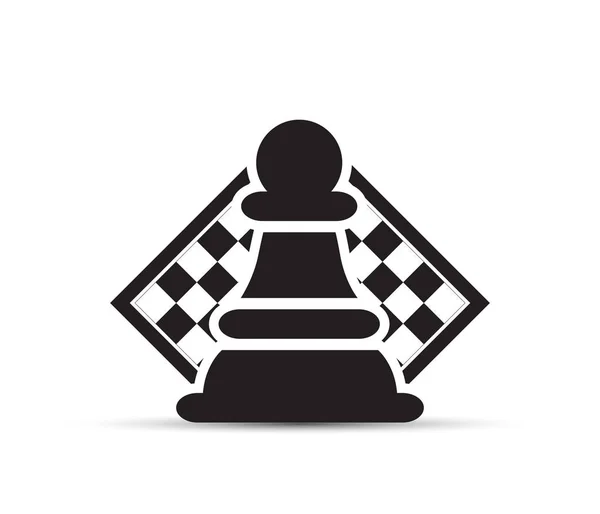 Concept bedrijfsstrategie met schaak figuren op een schaakbord moderne vector illustratie — Stockvector