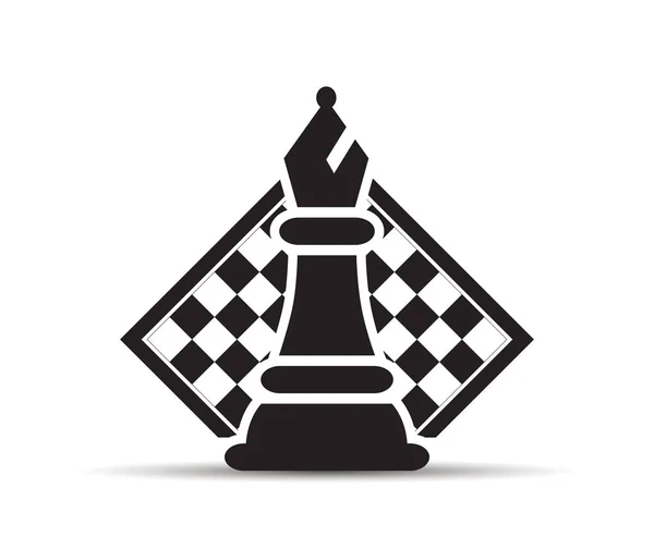 Concetto di strategia aziendale con figure scacchistiche su una scacchiera Illustrazione vettoriale moderna — Vettoriale Stock