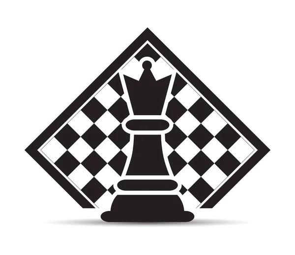 Conceito de estratégia de negócios com figuras de xadrez em um tabuleiro de xadrez ilustração vetorial moderna — Vetor de Stock