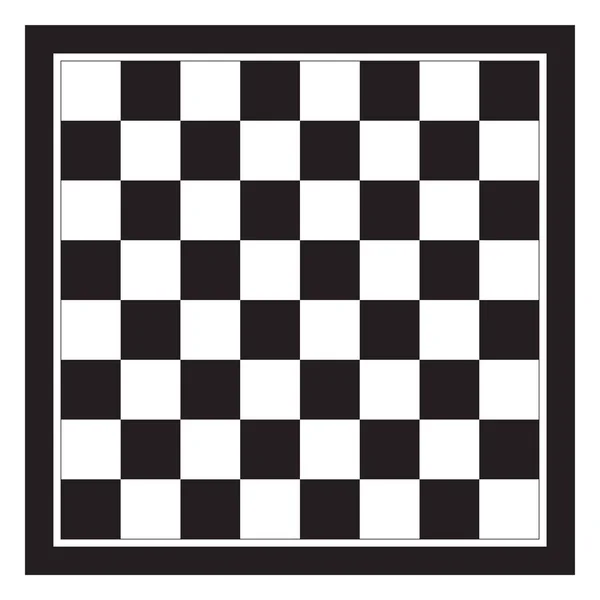 빈 체스 보드 상단보기 벡터 그림입니다. 체스판 흑백 타일. — 스톡 벡터