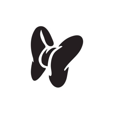 Bow Icon Düz Stil Vektör Uygulamalar, Ui, Web Siteleri için. Siyah Simge Vektör Çizimi.