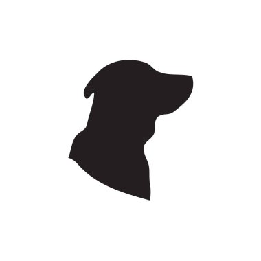 Uygulamalar, Ui, Web Siteleri için Düz Stil Vektör Simgesi Köpek Simgesi. Hayvan Siyah Simge Vektör İllüstrasyon.