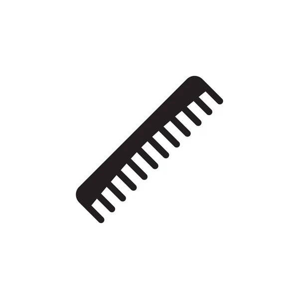Kamm-Symbol im flachen Stil Vektor-Symbol für Apps, UI, Webseiten. Haarbürste schwarz Symbol Vektor Illustration — Stockvektor