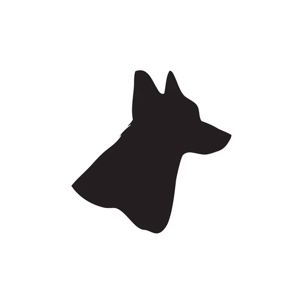 アプリ、Ui、ウェブサイトのためのフラットスタイルベクトルアイコンの犬のアイコン。アニマルブラックアイコンベクトルイラスト. — ストックベクタ