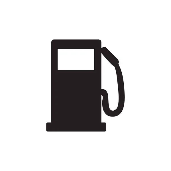 Tank station icoon in platte stijl vector voor app, ui, websites. Zwart pictogram vector illustratie. — Stockvector