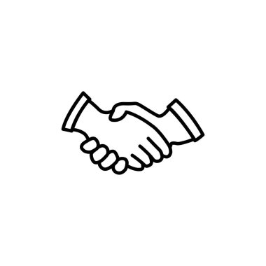 El Sıkışma Hattı Simgesi Uygulama, Ui, Web Siteleri için Düz Stil Vektör. Siyah Simge Vektör Çizimi