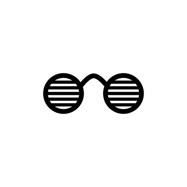 Партійні окуляри значок у плоский стиль Вектор для програми, інтерфейсу, веб-сайтів. Чорна ікона Векторні ілюстрації — стоковий вектор