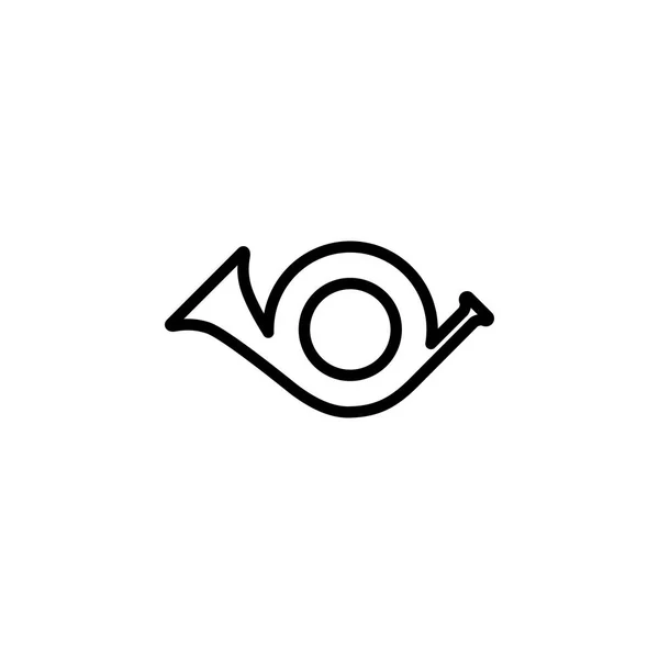 Icono de línea Shehnai en vectores de estilo plano para aplicaciones, IU, sitios web. Icono negro Vector Ilustración — Vector de stock