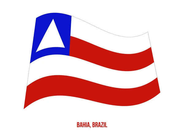 Illustration vectorielle du drapeau Bahia sur fond blanc. États Drapeau du Brésil . — Image vectorielle