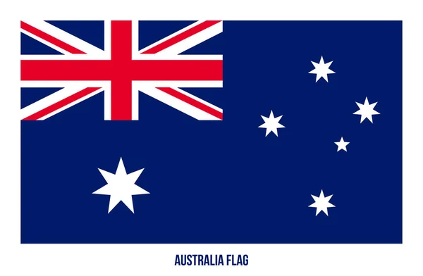 Australia Flag Vector Illustration on White Background. Australi — Stock Vector