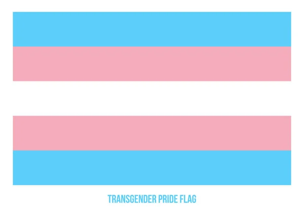 Illustration vectorielle de drapeau de fierté transgenre conçue avec le schéma de couleur correct — Image vectorielle
