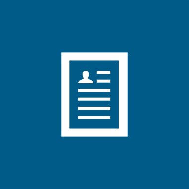 Mavi Arkaplanda Simgeye Devam Et. Mavi Düz Biçim Vektör İllüstrasyonu.