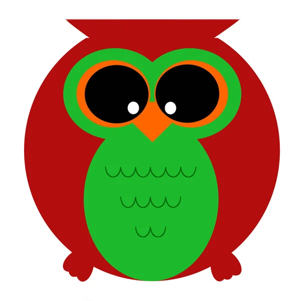 Sodka Sowa Grafika Wektorowa Sweet Owl Vector — Stockový vektor