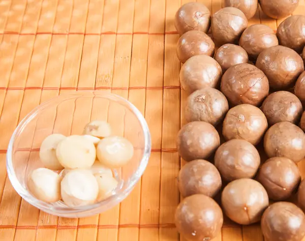 Frutos Secos Macadamia Macadamia Integrifolia — Foto de Stock