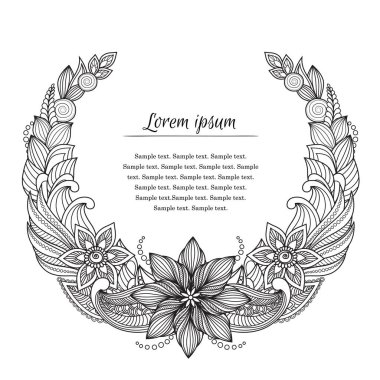 Sihirli çizilmiş çiçek ve bitki dekorasyon için