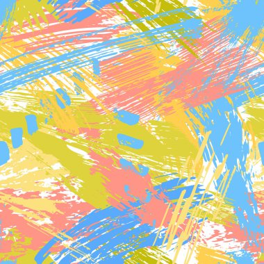 Kusursuz desenli, el çizimi desenli. Vektör grunge modern desenli fırça darbesi, karalama, karalama. Kuru fırça. Soyut elementler. Tekstil baskısı. Eskiz arkaplanları, şablonlar, duvar kağıtları